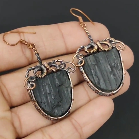 Jewelry - Tourmaline Copper Earrings